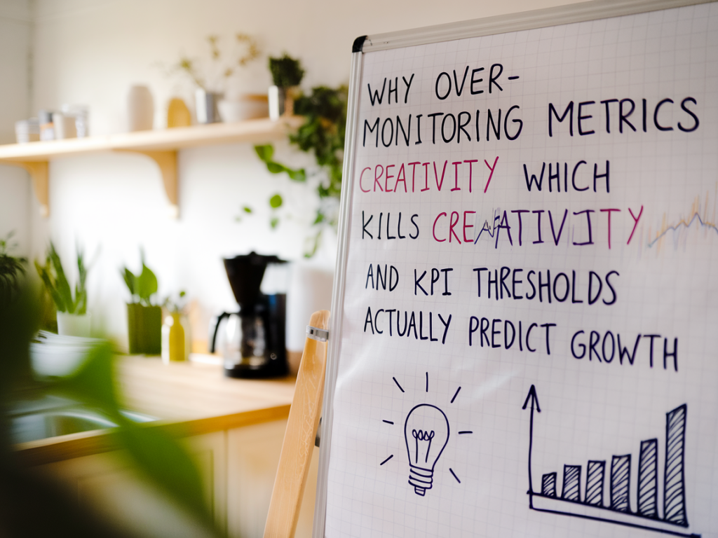 Why over-monitoring metrics kills creativity and which three KPI thresholds actually predict growth