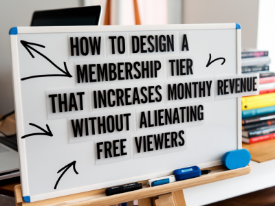 How to design a membership tier that increases monthly revenue without alienating free viewers