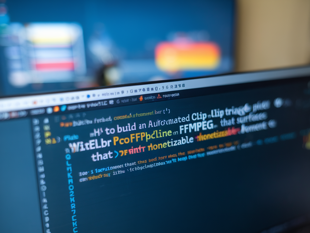 How to build an automated clip triage pipeline with whisper and ffmpeg that surfaces monetizable moments