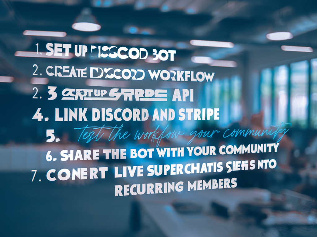 The step-by-step checklist to convert live superchats into recurring members using discord workflows and stripe
